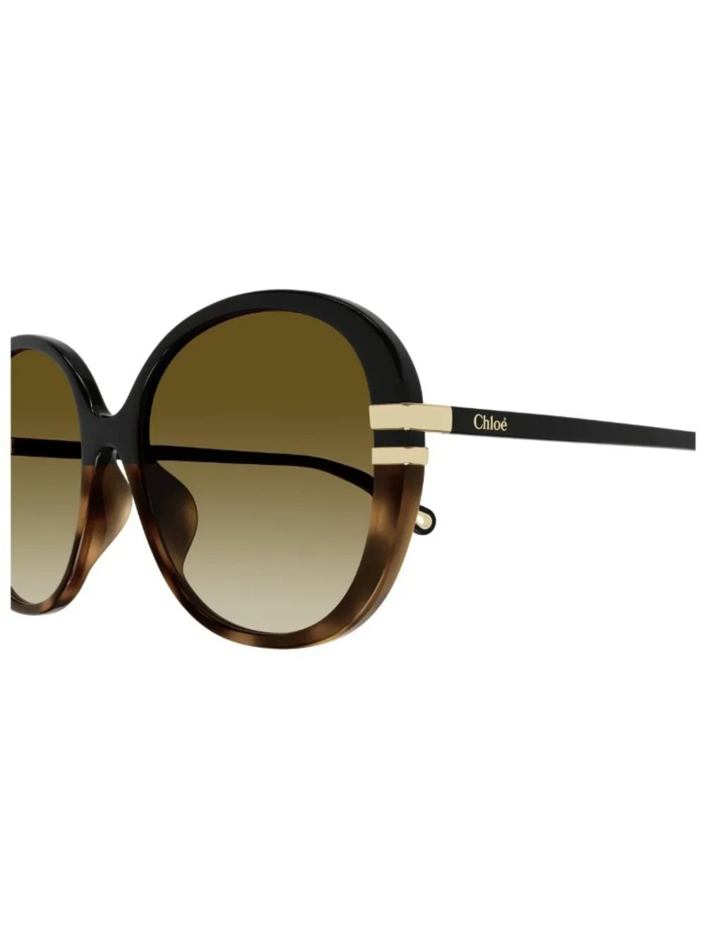 New Chloé Women's Sunglasses Black Square Brown Lens Acetate Frame CH0207SK 003